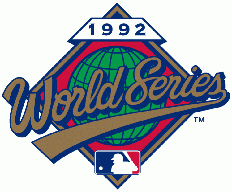 MLB World Series 1992 Primary Logo iron on transfers for T-shirts